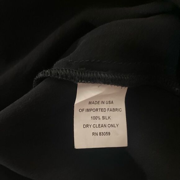 #700 Drew Ruffle Silk Pullover Blouse - Picture 5 of 6